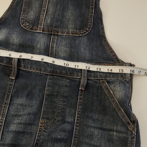 Gap Denim Cut Off Overalls  Small - Picture 10 of 14